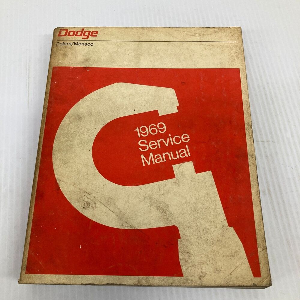Dodge Polara Monaco Service Manual 1969 Chrysler